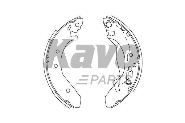 Барабанные тормозные колодки МГ: KBS2911 Kavo parts Колодки тормозные барабанные, комплект