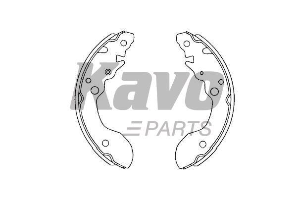 KBS8912 Kavo parts Колодки тормозные барабанные, комплект