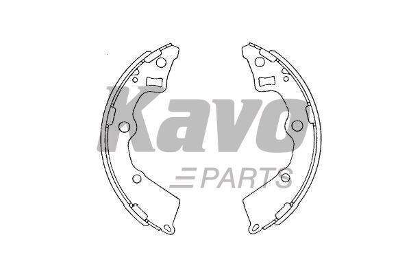 KBS4409 Kavo parts Колодки тормозные барабанные, комплект