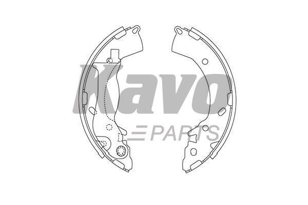 Колодки гальмівні барабанні, комплект Kavo parts KBS-3419