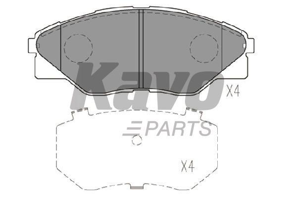 Гальмівні колодки, комплект Kavo parts KBP-9135