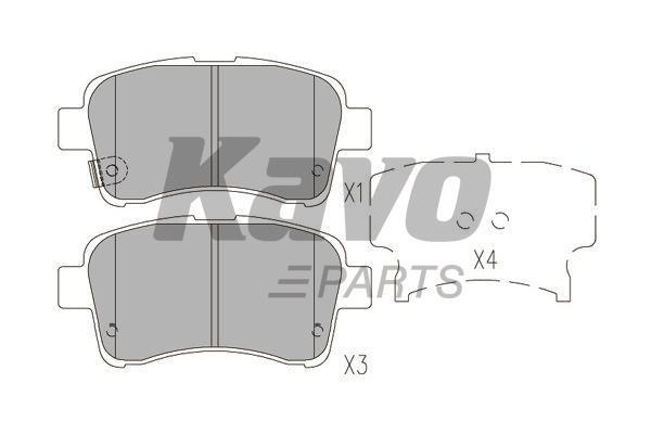 KBP8528 Kavo parts Тормозные колодки дисковые, комплект