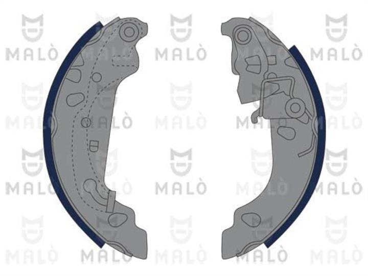 Malo 1390117 Колодки гальмівні барабанні, комплект 1390117: Купити в Україні - Добра ціна на EXIST.UA!