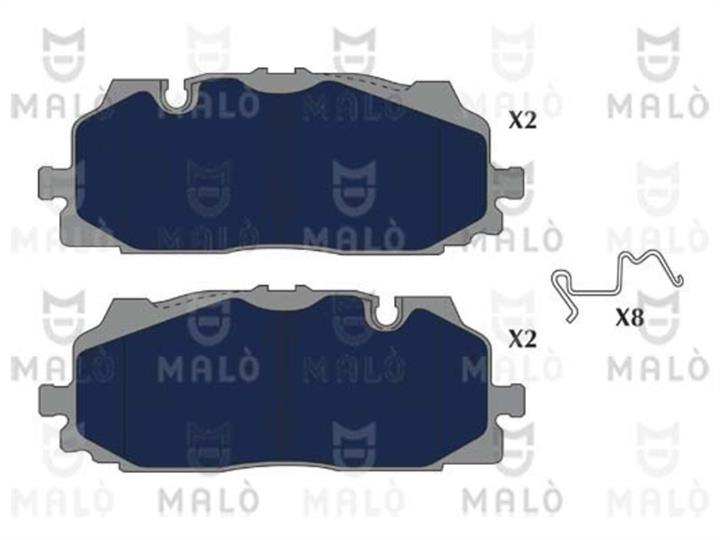 Malo 1051188 Гальмівні колодки, комплект 1051188: Купити в Україні - Добра ціна на EXIST.UA!