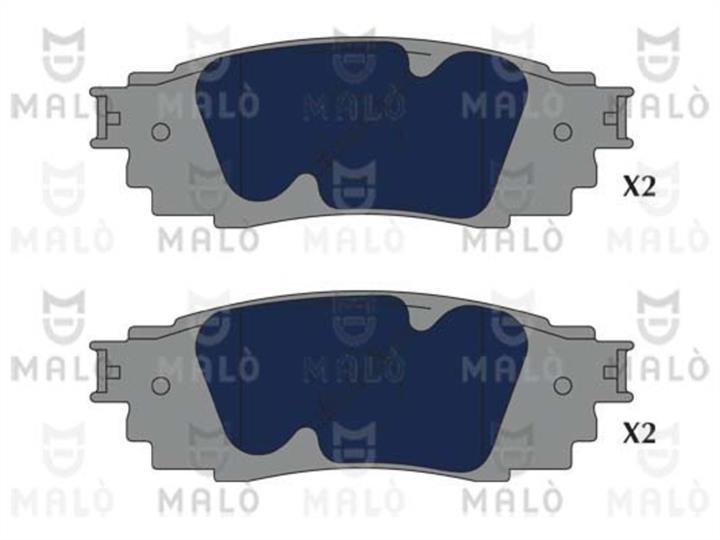 Malo 1051190 Гальмівні колодки, комплект 1051190: Купити в Україні - Добра ціна на EXIST.UA!