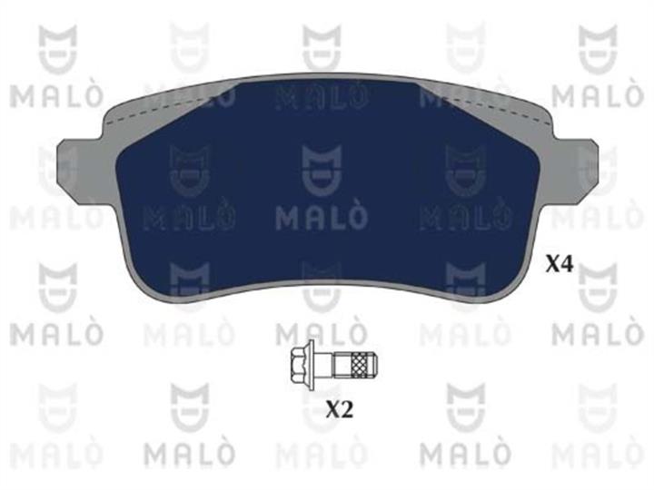 Malo 1051198 Гальмівні колодки, комплект 1051198: Купити в Україні - Добра ціна на EXIST.UA!