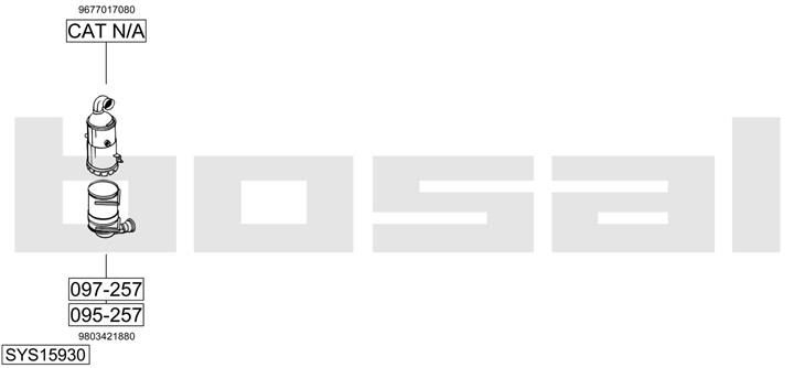 Bosal SYS15930 Система випуску відпрацьованих газів SYS15930: Купити в Україні - Добра ціна на EXIST.UA!