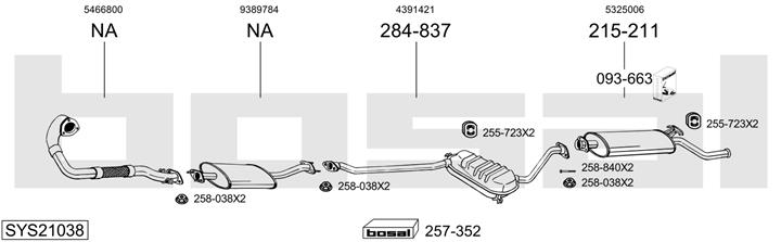 Bosal SYS21038 Глушник SYS21038: Купити в Україні - Добра ціна на EXIST.UA!