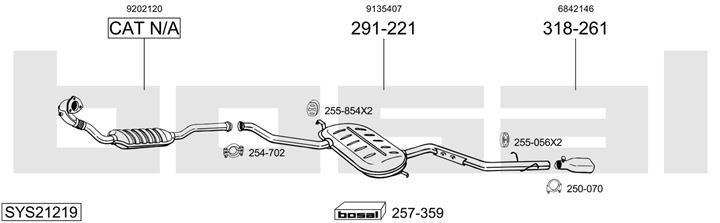 Bosal SYS21219 Глушник SYS21219: Купити в Україні - Добра ціна на EXIST.UA!