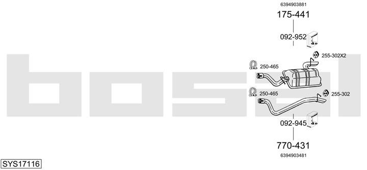 Bosal SYS17116 Глушник SYS17116: Купити в Україні - Добра ціна на EXIST.UA!