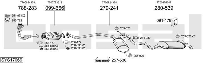 Bosal SYS17066 Глушник SYS17066: Купити в Україні - Добра ціна на EXIST.UA!