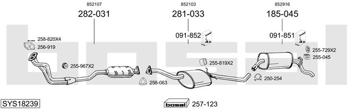 Bosal SYS18239 Глушник SYS18239: Купити в Україні - Добра ціна на EXIST.UA!