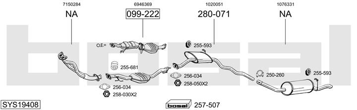 Bosal SYS19408 Глушник SYS19408: Купити в Україні - Добра ціна на EXIST.UA!