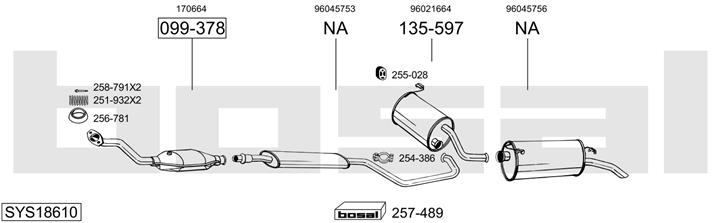 Bosal SYS18610 Глушник SYS18610: Купити в Україні - Добра ціна на EXIST.UA!