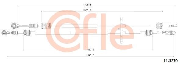 Cofle 11.3270 Привод механізму перемикання передач 113270: Купити в Україні - Добра ціна на EXIST.UA!
