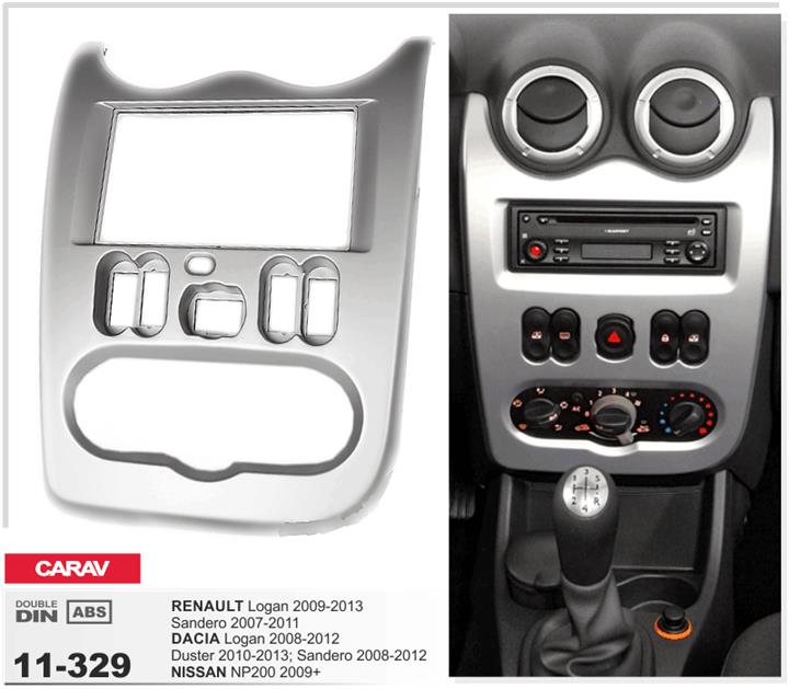 Переходная рамка Renault, Dacia, Nissan CARAV 11-329 Carav 11-329