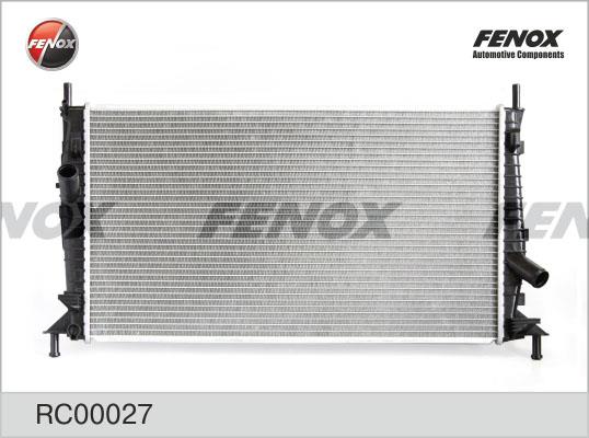 Fenox RC00027 Радіатор охолодження двигуна RC00027: Купити в Україні - Добра ціна на EXIST.UA!