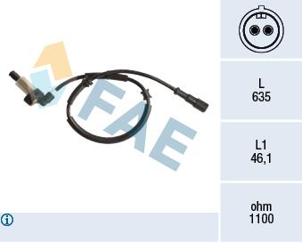 FAE 78192 Датчик АБС 78192: Купити в Україні - Добра ціна на EXIST.UA!