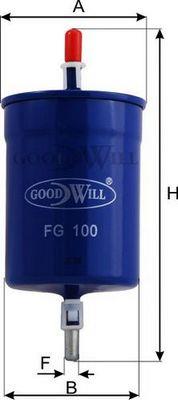 Goodwill FG 100 Фільтр палива FG100: Купити в Україні - Добра ціна на EXIST.UA!