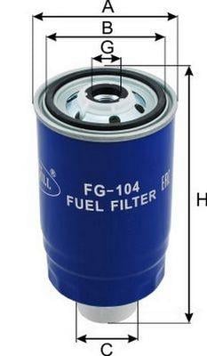 Goodwill FG 104 Фільтр палива FG104: Приваблива ціна - Купити в Україні на EXIST.UA!
