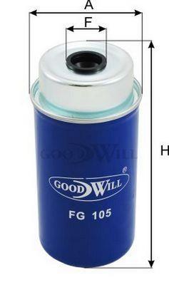 Goodwill FG 105 Фільтр палива FG105: Купити в Україні - Добра ціна на EXIST.UA!