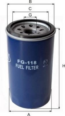 Goodwill FG 118 Фільтр палива FG118: Приваблива ціна - Купити в Україні на EXIST.UA!