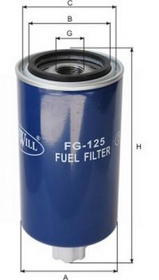 Goodwill FG 125 Фільтр палива FG125: Купити в Україні - Добра ціна на EXIST.UA!