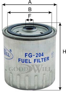 Goodwill FG 204 Фільтр палива FG204: Купити в Україні - Добра ціна на EXIST.UA!