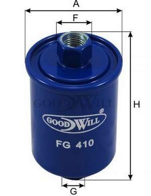 Goodwill FG 410 Фільтр палива FG410: Купити в Україні - Добра ціна на EXIST.UA!