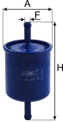 Goodwill FG 505 Фільтр палива FG505: Купити в Україні - Добра ціна на EXIST.UA!