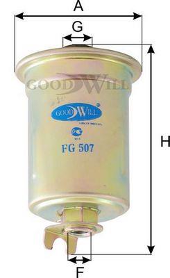 Goodwill FG 507 Фільтр палива FG507: Купити в Україні - Добра ціна на EXIST.UA!