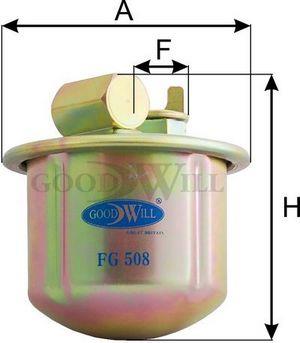 Goodwill FG 508 Фільтр палива FG508: Купити в Україні - Добра ціна на EXIST.UA!