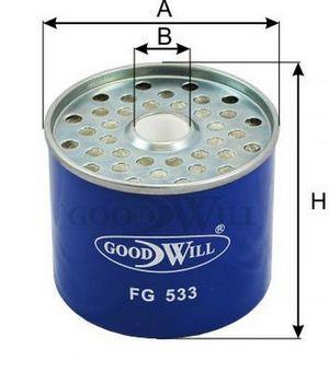 Goodwill FG 533 Фільтр паливний FG533: Купити в Україні - Добра ціна на EXIST.UA!