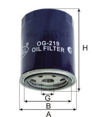 Goodwill OG 219 Фільтр масляний OG219: Купити в Україні - Добра ціна на EXIST.UA!