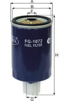 Goodwill FG 1072 Фільтр паливний FG1072: Купити в Україні - Добра ціна на EXIST.UA!