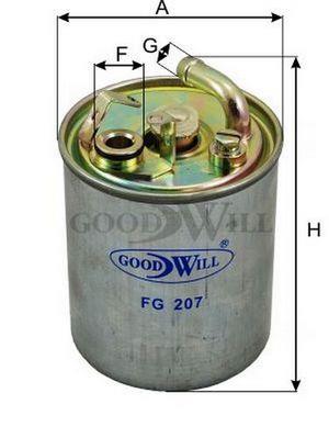 Goodwill FG 207 Фільтр палива FG207: Купити в Україні - Добра ціна на EXIST.UA!