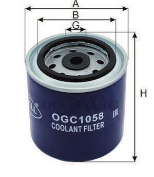 Goodwill OGC1058 Фільтр охолоджуючої рідини OGC1058: Купити в Україні - Добра ціна на EXIST.UA!