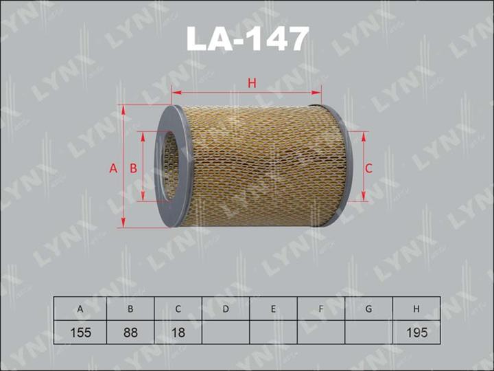 LYNXauto LA-147 Повітряний фільтр LA147: Купити в Україні - Добра ціна на EXIST.UA!