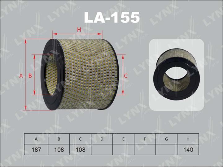 LYNXauto LA-155 Повітряний фільтр LA155: Купити в Україні - Добра ціна на EXIST.UA!