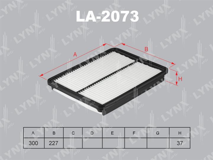 LYNXauto LA-2073 Повітряний фільтр LA2073: Приваблива ціна - Купити в Україні на EXIST.UA!