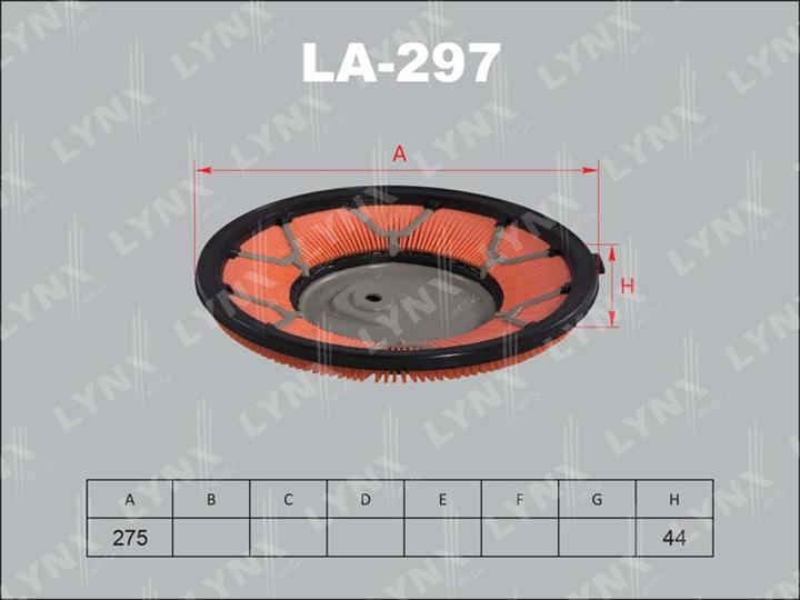 LYNXauto LA-297 Повітряний фільтр LA297: Купити в Україні - Добра ціна на EXIST.UA!