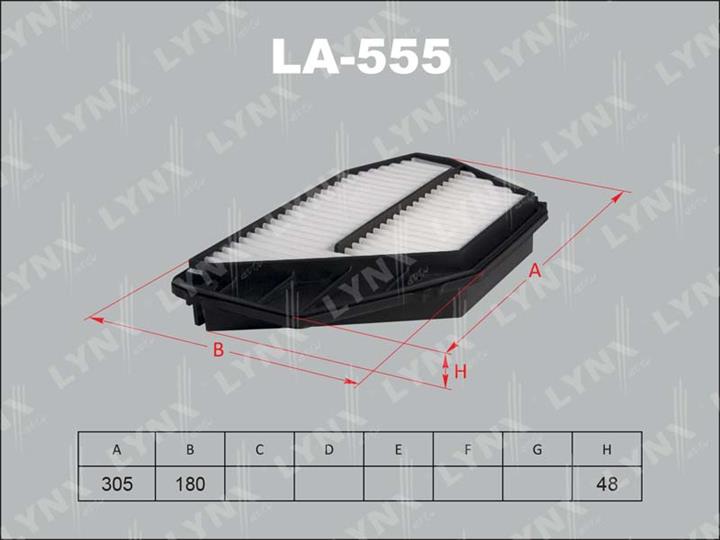 LYNXauto LA-555 Повітряний фільтр LA555: Купити в Україні - Добра ціна на EXIST.UA!