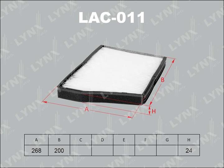 LYNXauto LAC-011 Фільтр салону LAC011: Купити в Україні - Добра ціна на EXIST.UA!