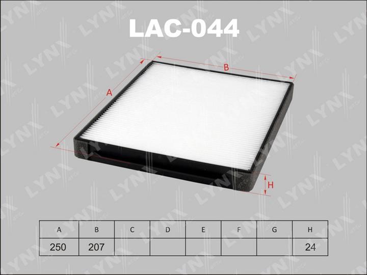LYNXauto LAC-044 Фільтр салону LAC044: Купити в Україні - Добра ціна на EXIST.UA!