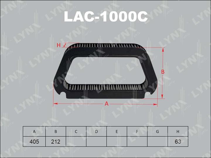 LYNXauto LAC-1000C Фільтр салону з активованим вугіллям LAC1000C: Купити в Україні - Добра ціна на EXIST.UA!