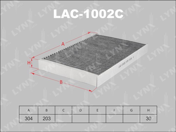 LYNXauto LAC-1002C Фільтр салону LAC1002C: Купити в Україні - Добра ціна на EXIST.UA!