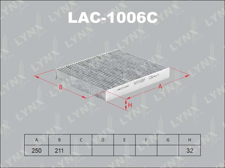 LYNXauto LAC-1006C Фільтр салону з активованим вугіллям LAC1006C: Купити в Україні - Добра ціна на EXIST.UA!