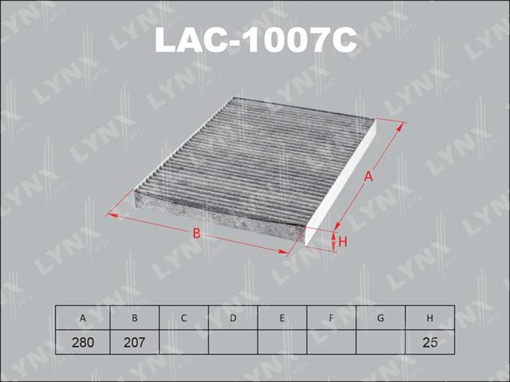LYNXauto LAC-1007C Фільтр салону з активованим вугіллям LAC1007C: Купити в Україні - Добра ціна на EXIST.UA!