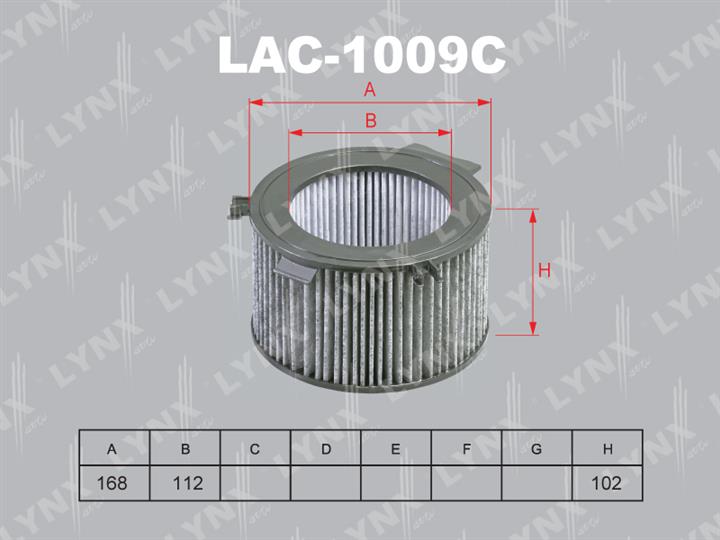 LYNXauto LAC-1009C Фільтр салону з активованим вугіллям LAC1009C: Купити в Україні - Добра ціна на EXIST.UA!