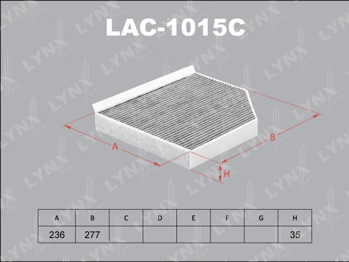 LYNXauto LAC-1015C Фільтр салону з активованим вугіллям LAC1015C: Приваблива ціна - Купити в Україні на EXIST.UA!